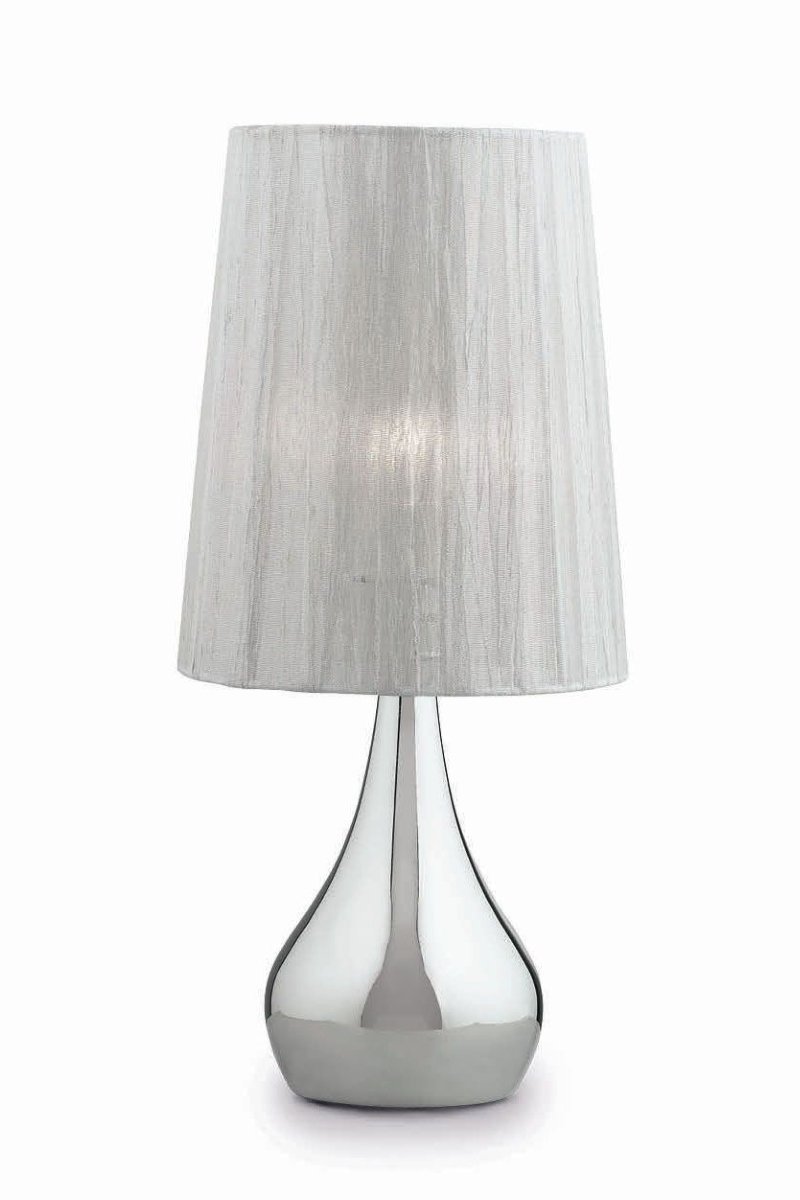   
                        Настільна лампа IDEAL LUX (Італія) 48473    
                         у стилі модерн, скандинавський.  
                        Тип джерела світла: cвітлодіодні led, енергозберігаючі, розжарювання.                                                 Кольори плафонів і підвісок: сірий.                         Матеріал: тканина.                          фото 1