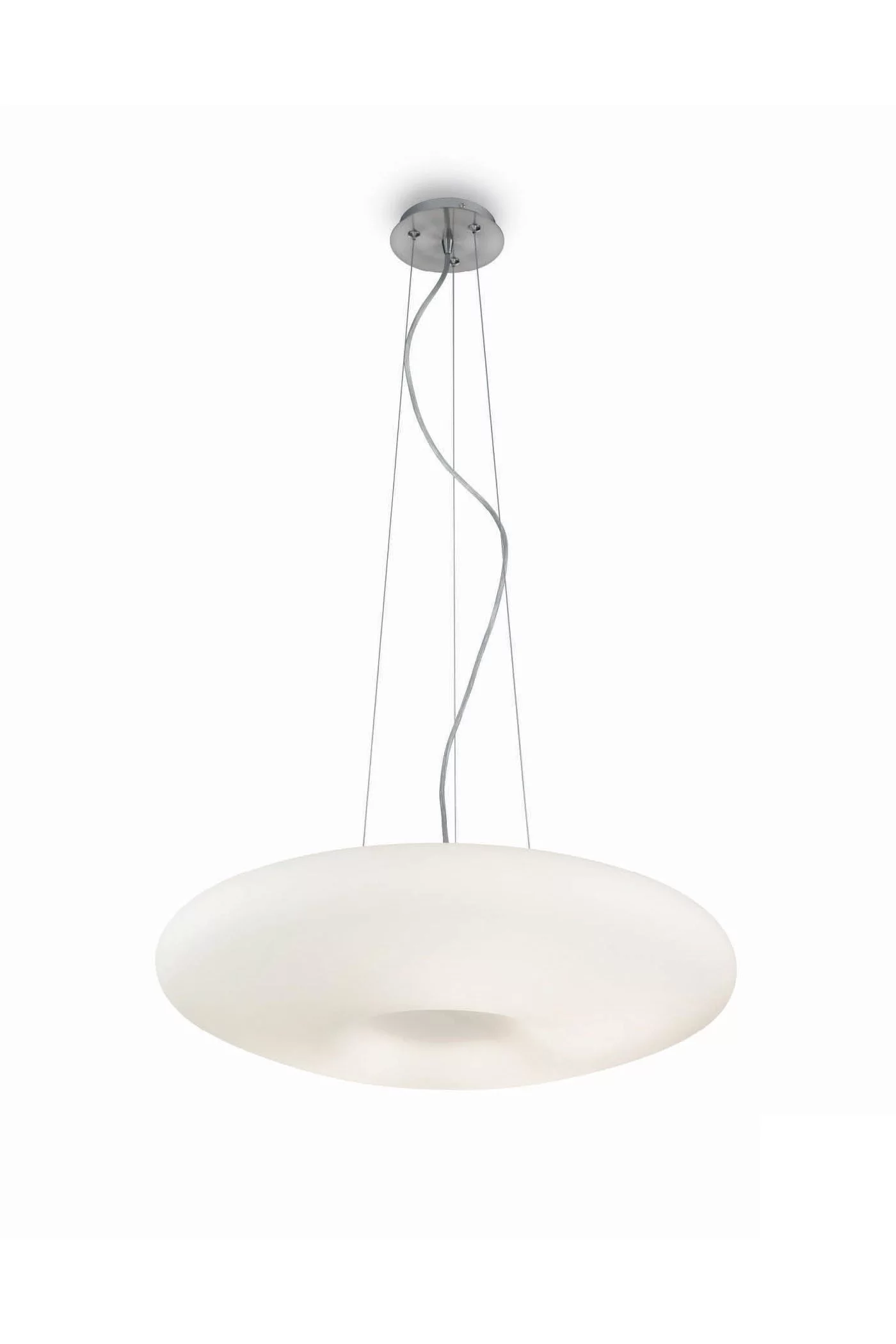   
                        
                        Люстра IDEAL LUX (Італія) 48544    
                         у стилі Модерн, Скандинавський.  
                        Тип джерела світла: світлодіодна лампа, змінна.                         Форма: Коло.                         Кольори плафонів і підвісок: Білий.                         Матеріал: Скло.                          фото 1