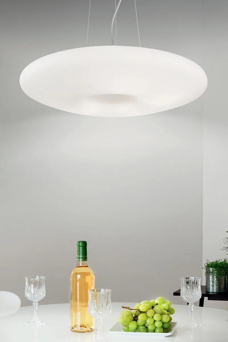   
                        
                        Люстра IDEAL LUX (Италия) 48545    
                         В стиле Модерн.  
                        Тип источника света: светодиодная лампа, сменная.                         Форма: Круг.                         Цвета плафонов и подвесок: Белый.                         Материал: Стекло.                          фото 2