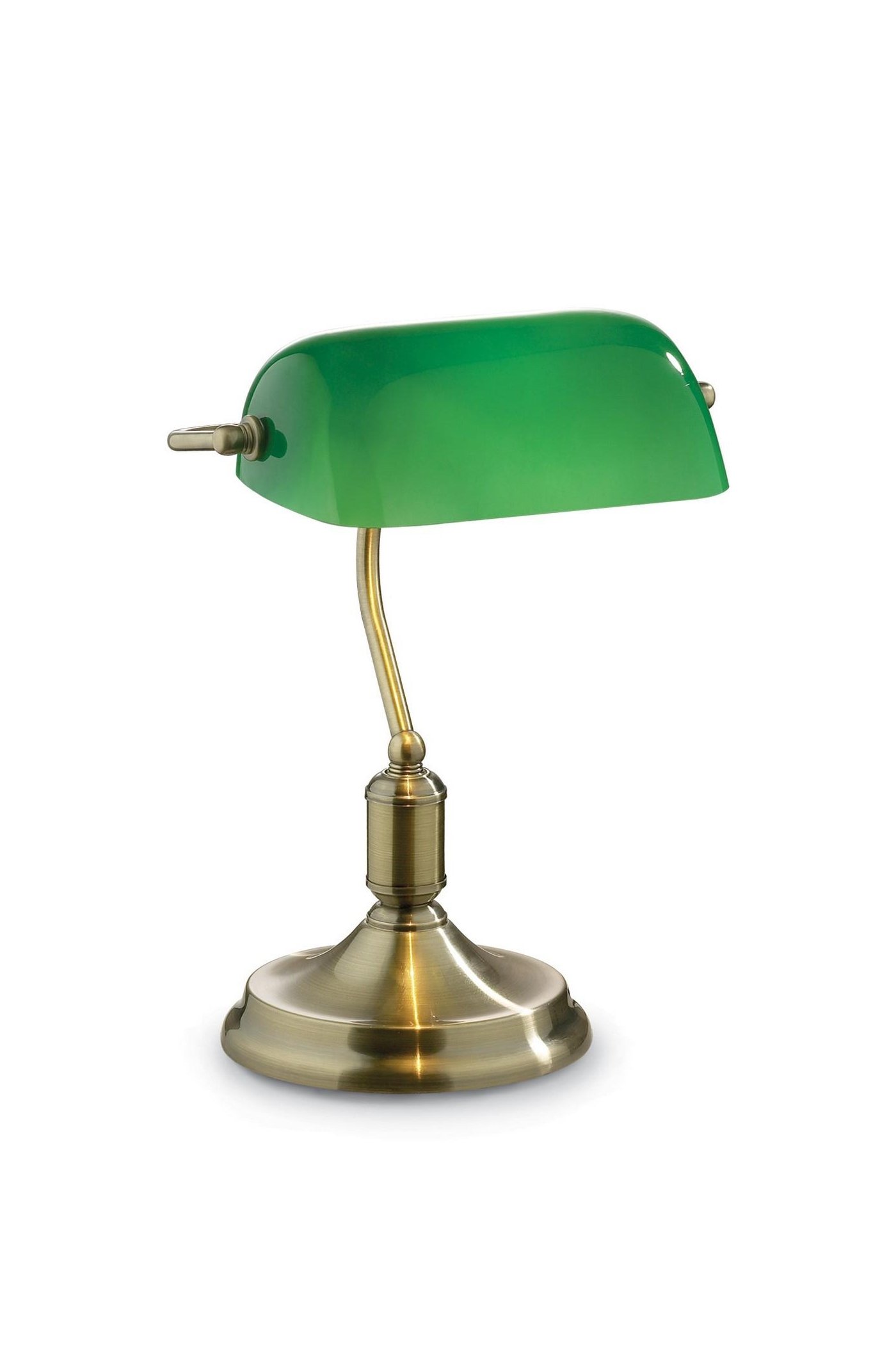   
                        Настільна лампа IDEAL LUX (Італія) 48584    
                         у стилі класика.  
                        Тип джерела світла: cвітлодіодні led, енергозберігаючі, розжарювання.                                                 Кольори плафонів і підвісок: зелений.                         Матеріал: скло.                          фото 1