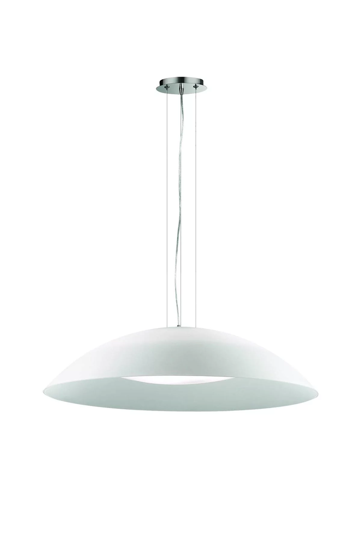  
                        
                        Люстра IDEAL LUX (Італія) 48587    
                         у стилі Модерн, Скандинавський.  
                        Тип джерела світла: світлодіодна лампа, змінна.                         Форма: Коло.                         Кольори плафонів і підвісок: Білий.                         Матеріал: Скло.                          фото 1