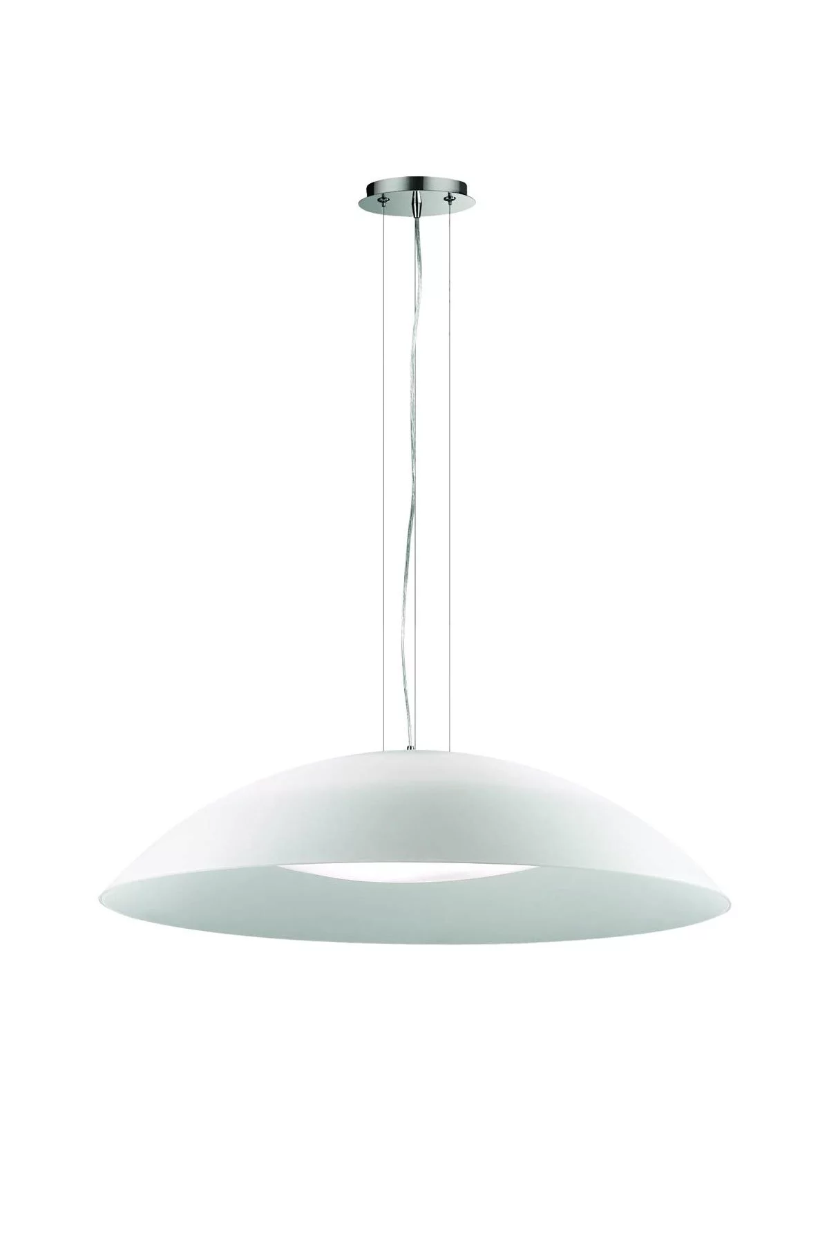   
                        
                        Люстра IDEAL LUX (Італія) 48587    
                         У стилі Модерн, Скандинавський.  
                        Тип джерела світла: світлодіодна лампа, змінна.                         Форма: Коло.                         Кольори плафонів і підвісок: Білий.                         Матеріал: Скло.                          фото 1
