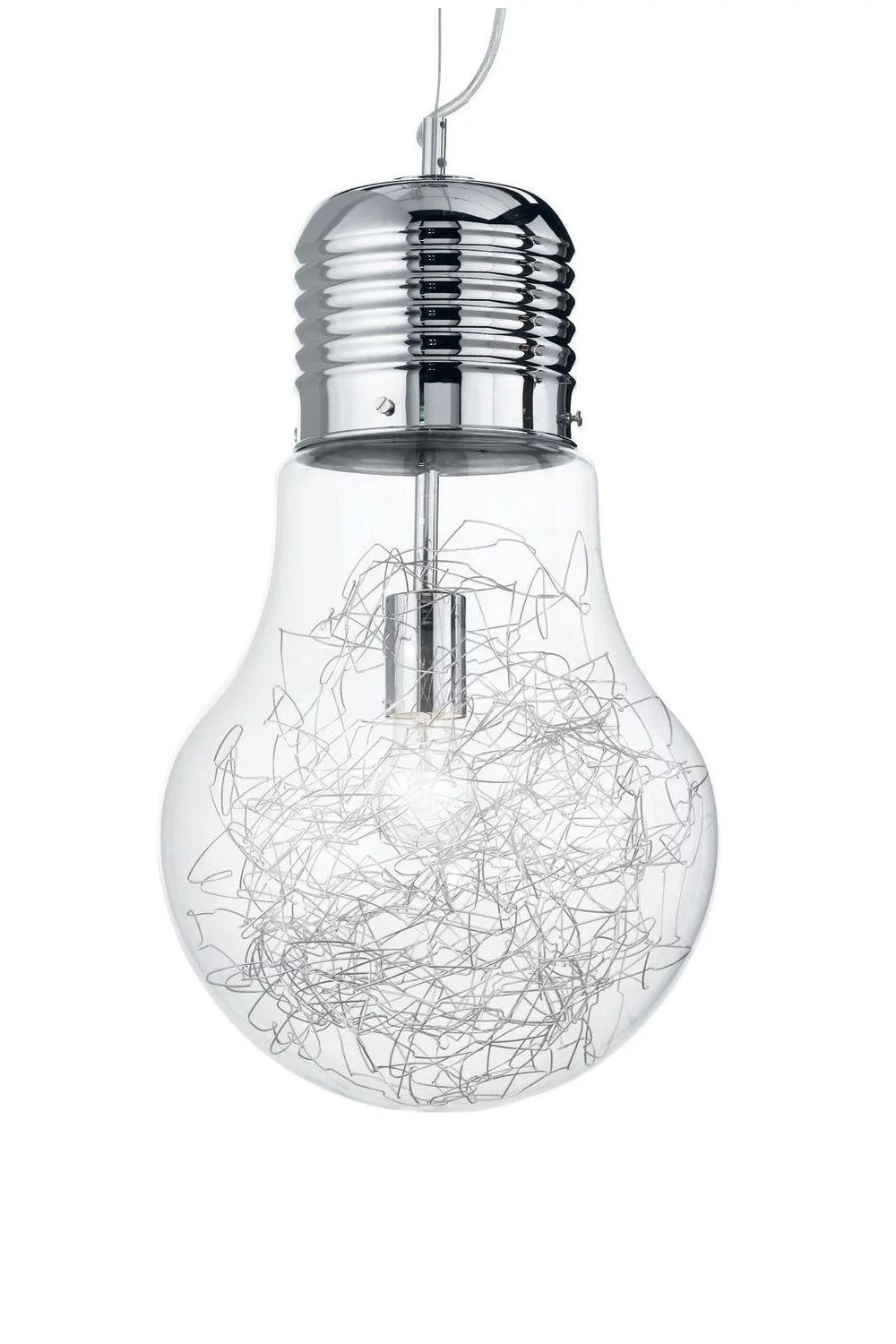   
                        Люстра IDEAL LUX (Італія) 48608    
                         у стилі Хай-тек.  
                        Тип джерела світла: cвітлодіодні led, енергозберігаючі, розжарювання.                         Форма: Куля, Лампочка.                         Кольори плафонів і підвісок: Прозорий, Сірий.                         Матеріал: Скло, Алюміній.                          фото 1