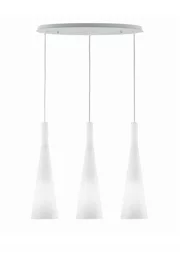 Люстра IDEAL LUX (Італія) 48692    
                         У стилі Модерн.  
                        Тип джерела світла: світлодіодна лампа, змінна.                         Форма: Овал.                         Кольори плафонів і підвісок: Білий.                         Матеріал: Скло.                          фото 1