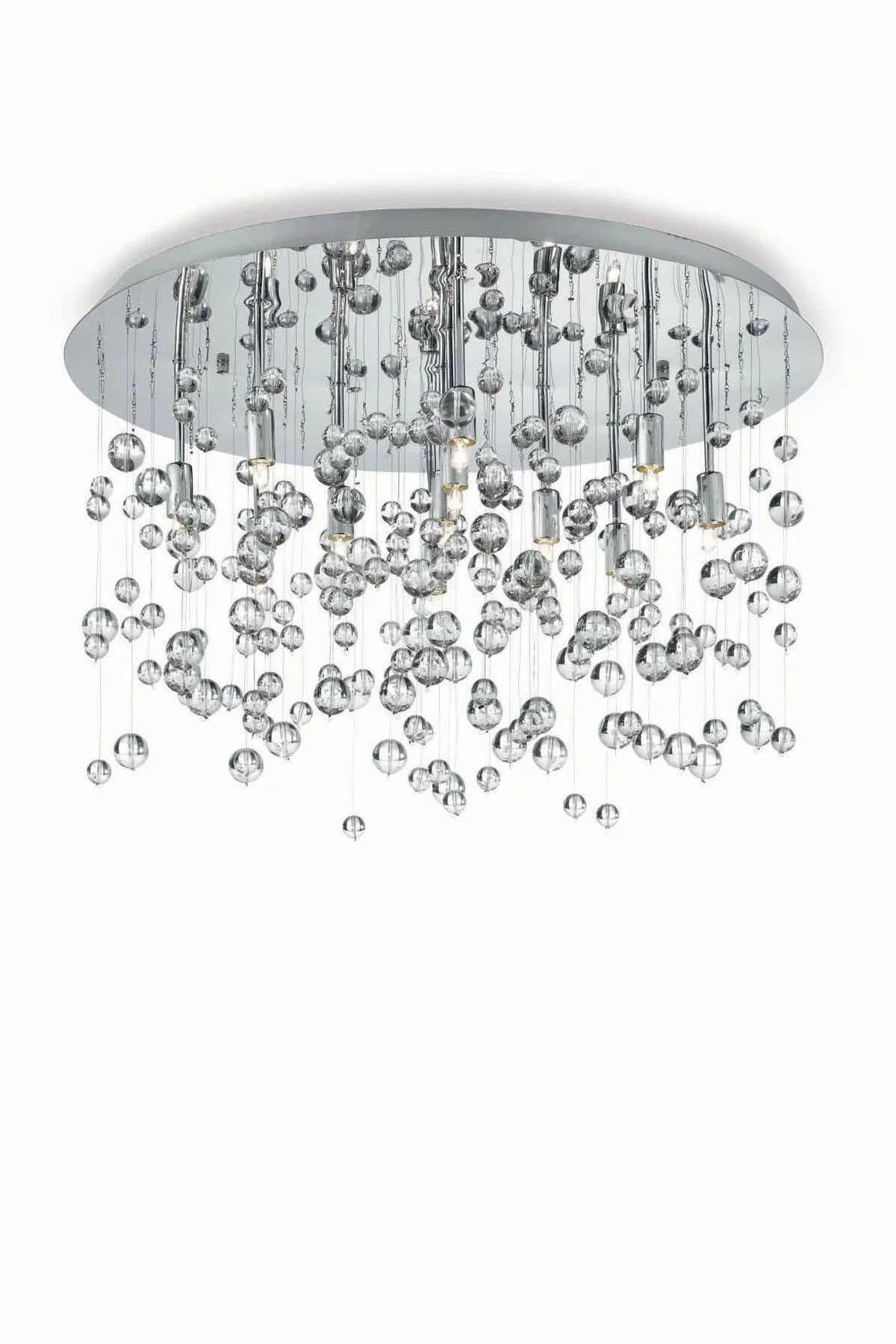   
                        
                        Люстра IDEAL LUX (Італія) 48755    
                         у стилі Модерн.  
                        Тип джерела світла: світлодіодна лампа, змінна.                         Форма: Коло.                         Кольори плафонів і підвісок: Прозорий.                         Матеріал: Скло.                          фото 1
