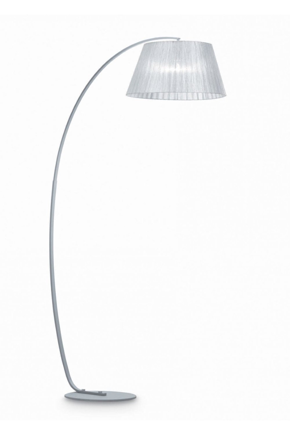  
                        Торшер IDEAL LUX (Італія) 48791    
                         у стилі скандинавський.  
                        Тип джерела світла: cвітлодіодні led, енергозберігаючі, розжарювання.                                                 Кольори плафонів і підвісок: срібло.                         Матеріал: тканина.                          фото 1