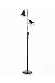   
                        Торшер IDEAL LUX (Італія) 48836    
                         у стилі скандинавський.  
                        Тип джерела світла: cвітлодіодні led, енергозберігаючі, розжарювання.                                                 Кольори плафонів і підвісок: чорний, білий.                         Матеріал: метал.                          фото 1