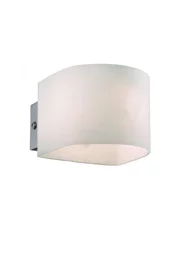   
                        Светильник настенный IDEAL LUX  (Италия) 48849    
                         в стиле Модерн.  
                        Тип источника света: светодиодная лампа, сменная.                                                 Цвета плафонов и подвесок: Белый.                         Материал: Стекло.                          фото 1