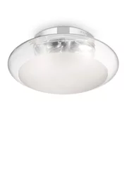   
                        
                        Світильник стельовий IDEAL LUX (Італія) 48921    
                         у стилі Модерн.  
                        Тип джерела світла: світлодіодна лампа, змінна.                         Форма: Коло.                         Кольори плафонів і підвісок: Прозорий, Білий.                         Матеріал: Скло.                          фото 1