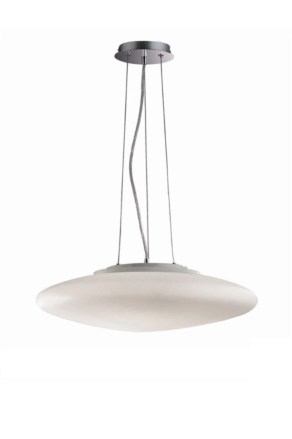   
                        
                        Люстра IDEAL LUX (Италия) 48928    
                         в стиле Модерн.  
                        Тип источника света: светодиодная лампа, сменная.                         Форма: Круг.                         Цвета плафонов и подвесок: Белый.                         Материал: Стекло.                          фото 1