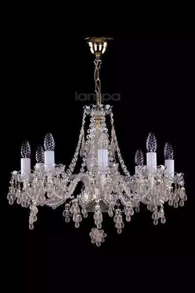   
                        
                        Хрустальная люстра ARTGLASS (Чехия) 49111    
                         В стиле Классика, Флористика.  
                        Тип источника света: светодиодная лампа, сменная.                         Форма: Круг.                         Цвета плафонов и подвесок: Прозрачный, Белый.                         Материал: Хрусталь.                          фото 1