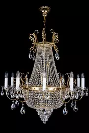 Кришталева люстра ARTGLASS (Чехія) 49286    
                         У стилі Класика.  
                        Тип джерела світла: світлодіодна лампа, змінна.                         Форма: Коло.                         Кольори плафонів і підвісок: Прозорий.                         Матеріал: Кришталь.                          фото 1
