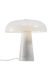   
                        Настільна лампа NORDLUX (Данія) 49407    
                         у стилі хай-тек.  
                        Тип джерела світла: cвітлодіодні led, енергозберігаючі, розжарювання.                                                 Кольори плафонів і підвісок: білий.                         Матеріал: скло.                          фото 1