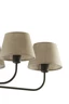   
                        
                        Люстра TK LIGHTING (Польша) 49487    
                         В стиле Модерн.  
                        Тип источника света: светодиодная лампа, сменная.                         Форма: Овал.                         Цвета плафонов и подвесок: Коричневый.                         Материал: Ткань.                          фото 2
