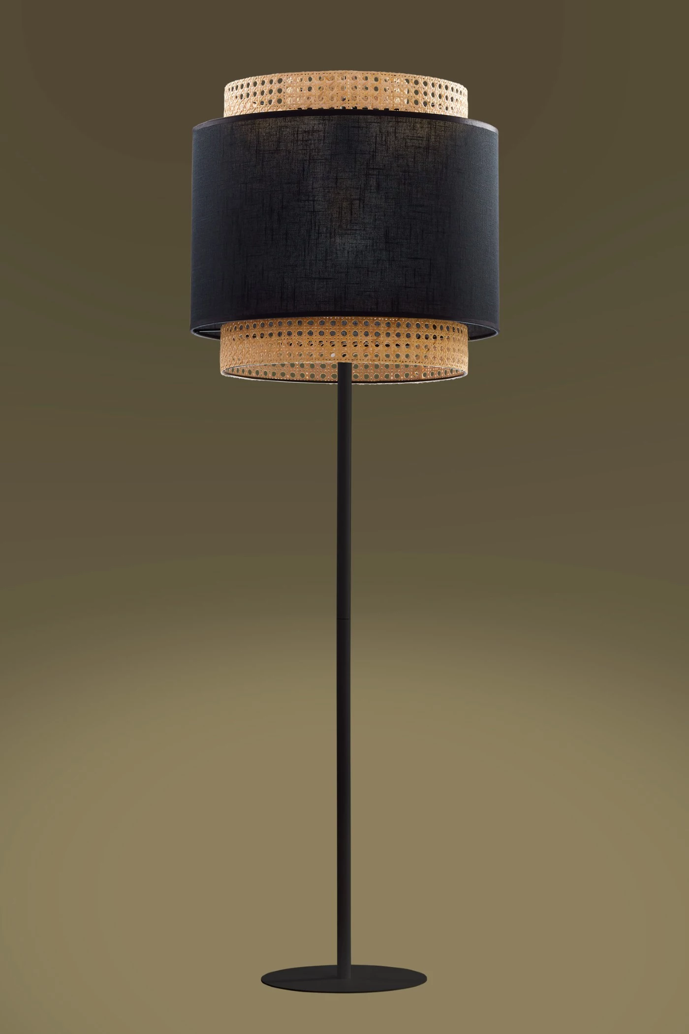   
                        Торшер TK LIGHTING  (Польша) 49509    
                         в стиле Модерн.  
                        Тип источника света: светодиодная лампа, сменная.                                                 Цвета плафонов и подвесок: Черный, Бежевый.                         Материал: Ткань.                          фото 3