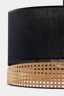   
                        
                        Люстра TK LIGHTING (Польща) 49553    
                         У стилі Прованс.  
                        Тип джерела світла: світлодіодна лампа, змінна.                         Форма: Коло.                         Кольори плафонів і підвісок: Чорний, Бежевий.                         Матеріал: Тканина.                          фото 2