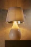   
                        Настільна лампа TK LIGHTING (Польща) 49612    
                         у стилі Модерн.  
                        Тип джерела світла: cвітлодіодні led, енергозберігаючі, розжарювання.                                                 Кольори плафонів і підвісок: Білий.                         Матеріал: Тканина.                          фото 2