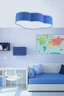   
                        
                        Люстра TK LIGHTING (Польша) 49623    
                         В стиле Модерн.  
                        Тип источника света: светодиодная лампа, сменная.                         Форма: Фигурный.                         Цвета плафонов и подвесок: Синий, Белый.                         Материал: Ткань, Пластик.                          фото 2