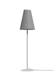   
                        
                        Настільна лампа NOWODVORSKI (Польща) 49764    
                         у стилі Модерн.  
                        Тип джерела світла: світлодіодна лампа, змінна.                                                 Кольори плафонів і підвісок: Сірий.                         Матеріал: Тканина.                          фото 1