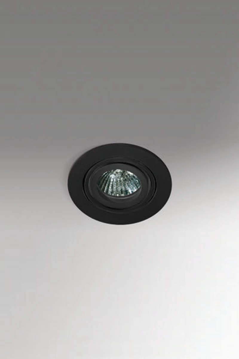   
                        Точечный светильник AZZARDO  (Польша) 50181    
                         в стиле Хай-тек.  
                        Тип источника света: светодиодная лампа, сменная.                         Форма: Круг.                         Цвета плафонов и подвесок: Черный.                         Материал: Металл.                          фото 2