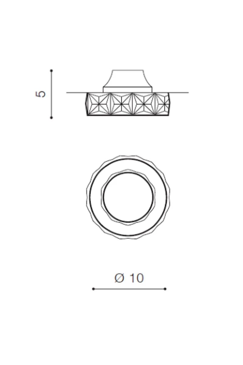   
                        Точковий світильник AZZARDO (Польща) 50205    
                         у стилі класика.  
                        Тип джерела світла: cвітлодіодні led, галогенні.                         Форма: коло.                         Кольори плафонів і підвісок: чорний, прозорий.                         Матеріал: метал, кришталь.                          фото 8