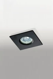   
                        Точковий світильник AZZARDO (Польща) 50243    
                         у стилі хай-тек.  
                        Тип джерела світла: cвітлодіодні led, галогенні.                         Форма: квадрат.                         Кольори плафонів і підвісок: чорний.                         Матеріал: алюміній.                          фото 1