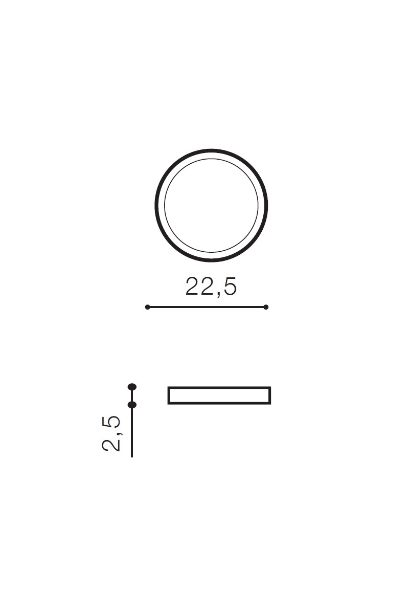   
                        Точковий світильник AZZARDO (Польща) 50252    
                         у стилі хай-тек.  
                        Тип джерела світла: вбудовані світлодіоди led.                         Форма: коло.                         Кольори плафонів і підвісок: білий.                         Матеріал: акрил.                          фото 5