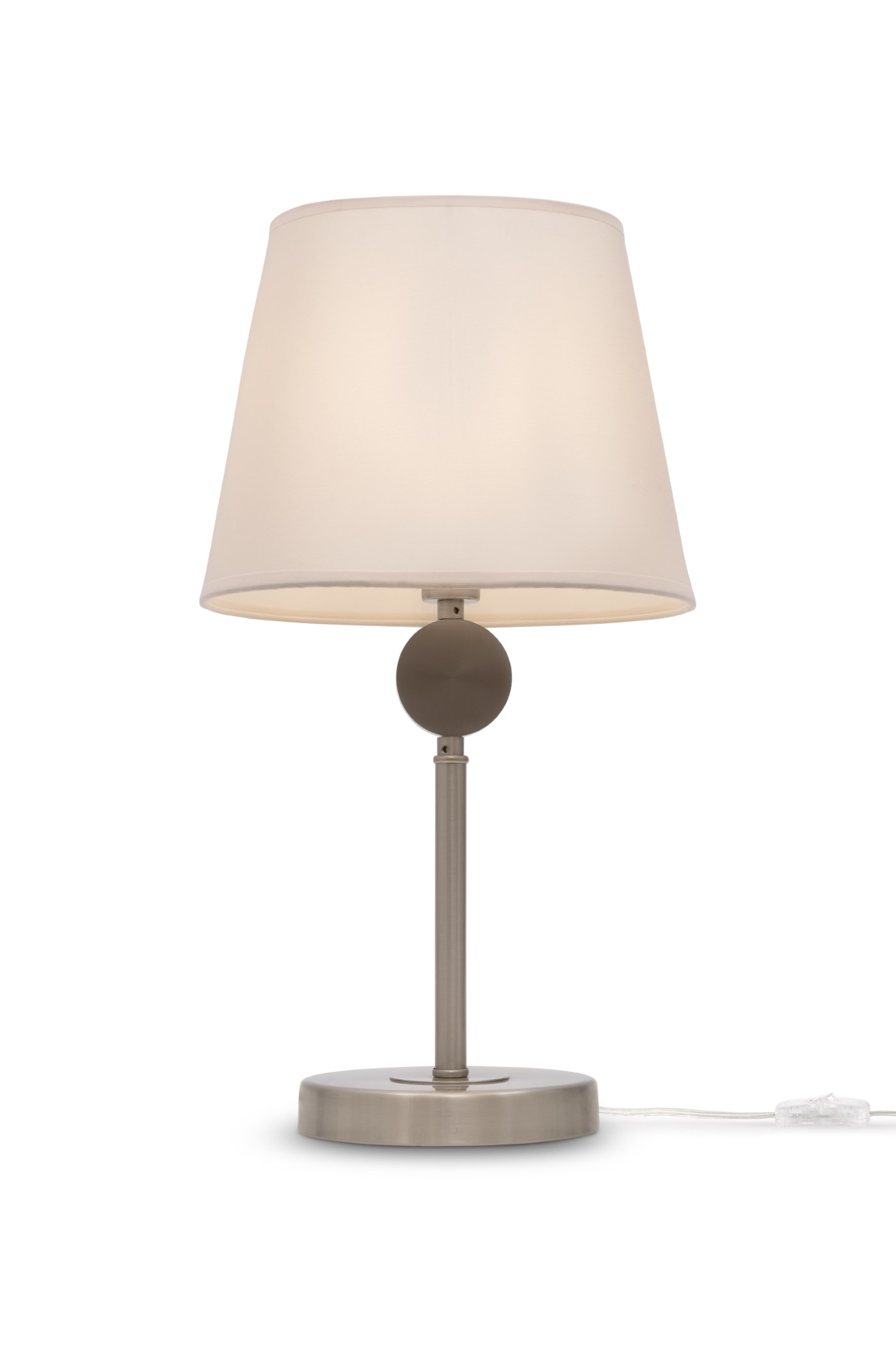   
                        Настільна лампа FREYA (Німеччина) 50400    
                         у стилі модерн.  
                        Тип джерела світла: cвітлодіодні led, енергозберігаючі, розжарювання.                                                 Кольори плафонів і підвісок: білий.                         Матеріал: тканина.                          фото 1