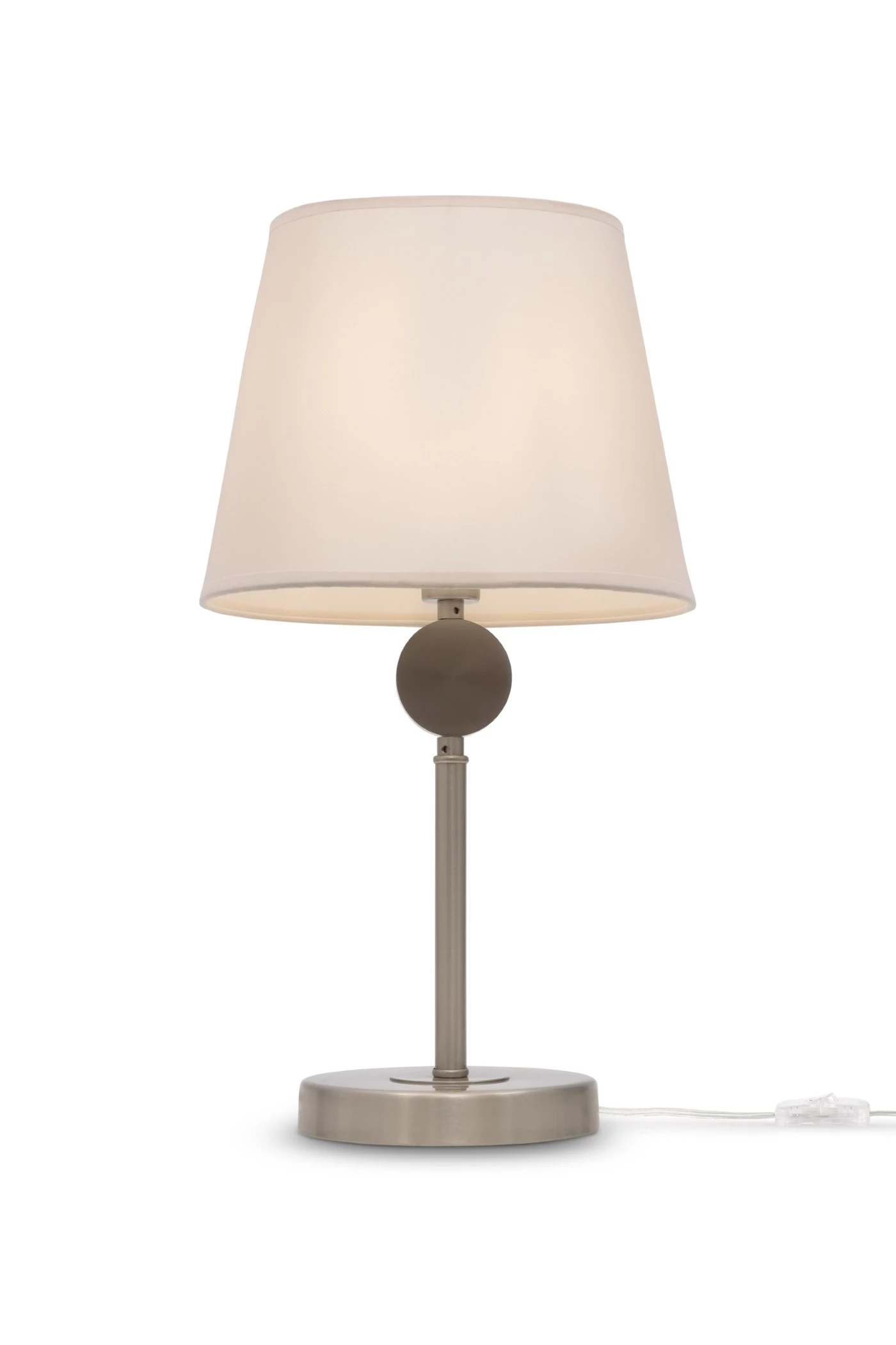   
                        Настільна лампа FREYA (Німеччина) 50400    
                         у стилі Модерн.  
                        Тип джерела світла: cвітлодіодні led, енергозберігаючі, розжарювання.                                                 Кольори плафонів і підвісок: Білий.                         Матеріал: Тканина.                          фото 1