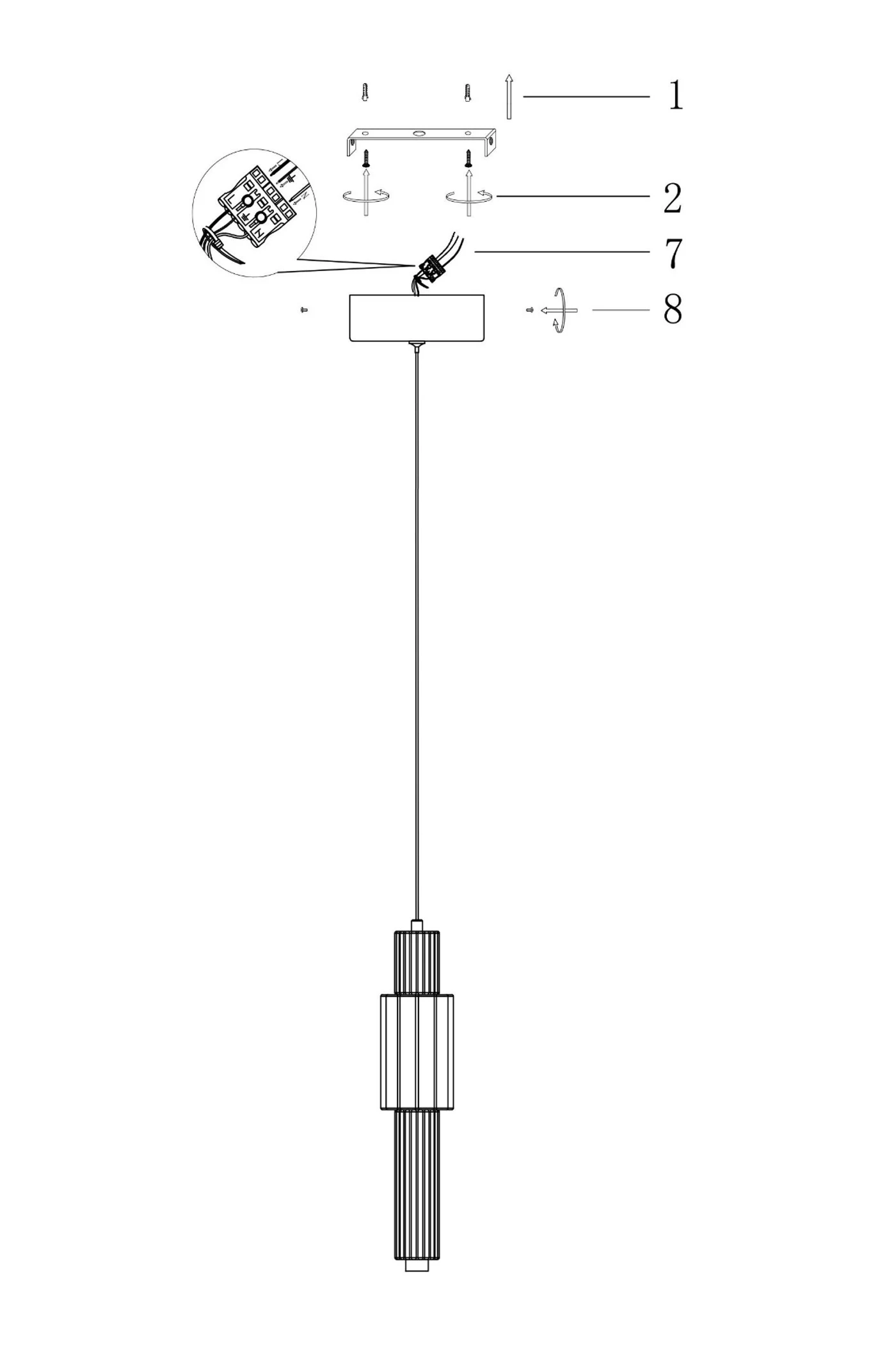   
                        
                        Люстра MAYTONI (Німеччина) 50423    
                         у стилі Модерн.  
                        Тип джерела світла: вбудований led-модуль, незмінний.                         Форма: Циліндр.                         Кольори плафонів і підвісок: Сірий.                         Матеріал: Скло.                          фото 6