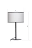   
                        
                        Настільна лампа NB LIGHT (Україна) 50662    
                         у стилі Модерн.  
                        Тип джерела світла: світлодіодна лампа, змінна.                                                 Кольори плафонів і підвісок: Білий, Чорний.                         Матеріал: Тканина.                          фото 4