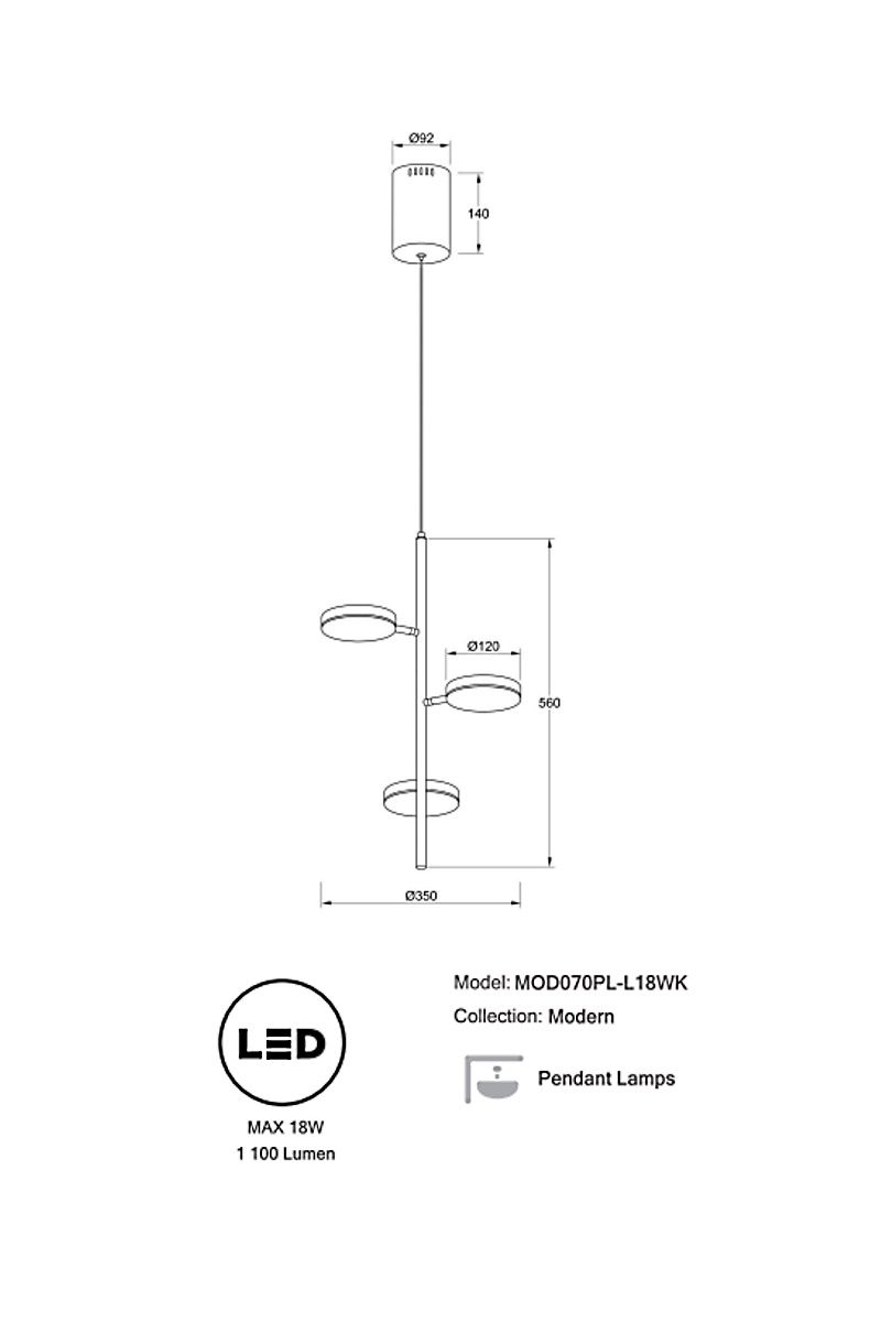   
                        Люстра MAYTONI (Німеччина) 50737    
                         у стилі хай-тек.  
                        Тип джерела світла: вбудовані світлодіоди led.                         Форма: коло.                         Кольори плафонів і підвісок: білий.                         Матеріал: акрил.                          фото 6