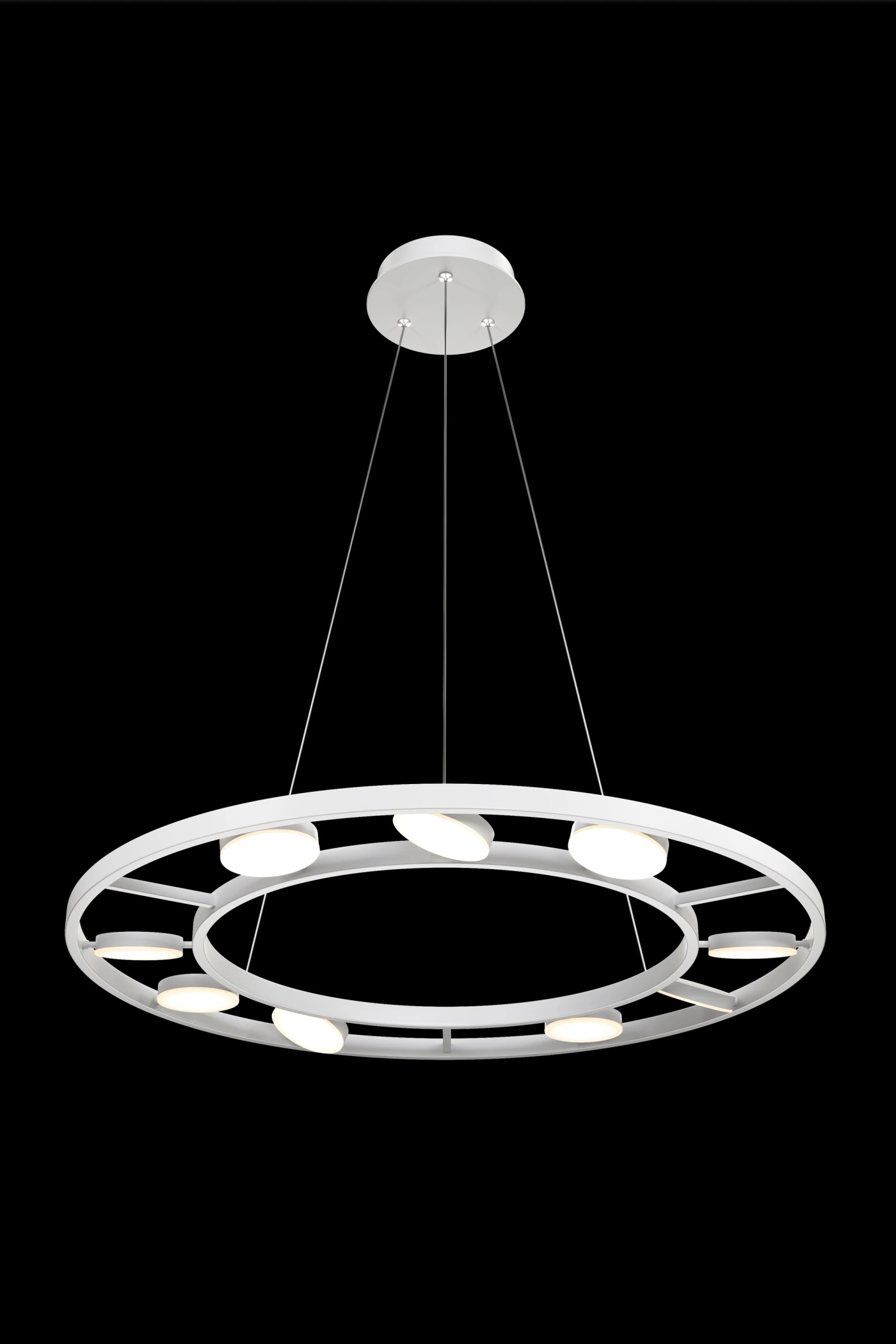   
                        
                        Люстра MAYTONI (Германия) 50740    
                         в стиле Хай-тек.  
                        Тип источника света: встроенный led-модуль, несъемный.                         Форма: Круг.                         Цвета плафонов и подвесок: Белый.                         Материал: Акрил.                          фото 3