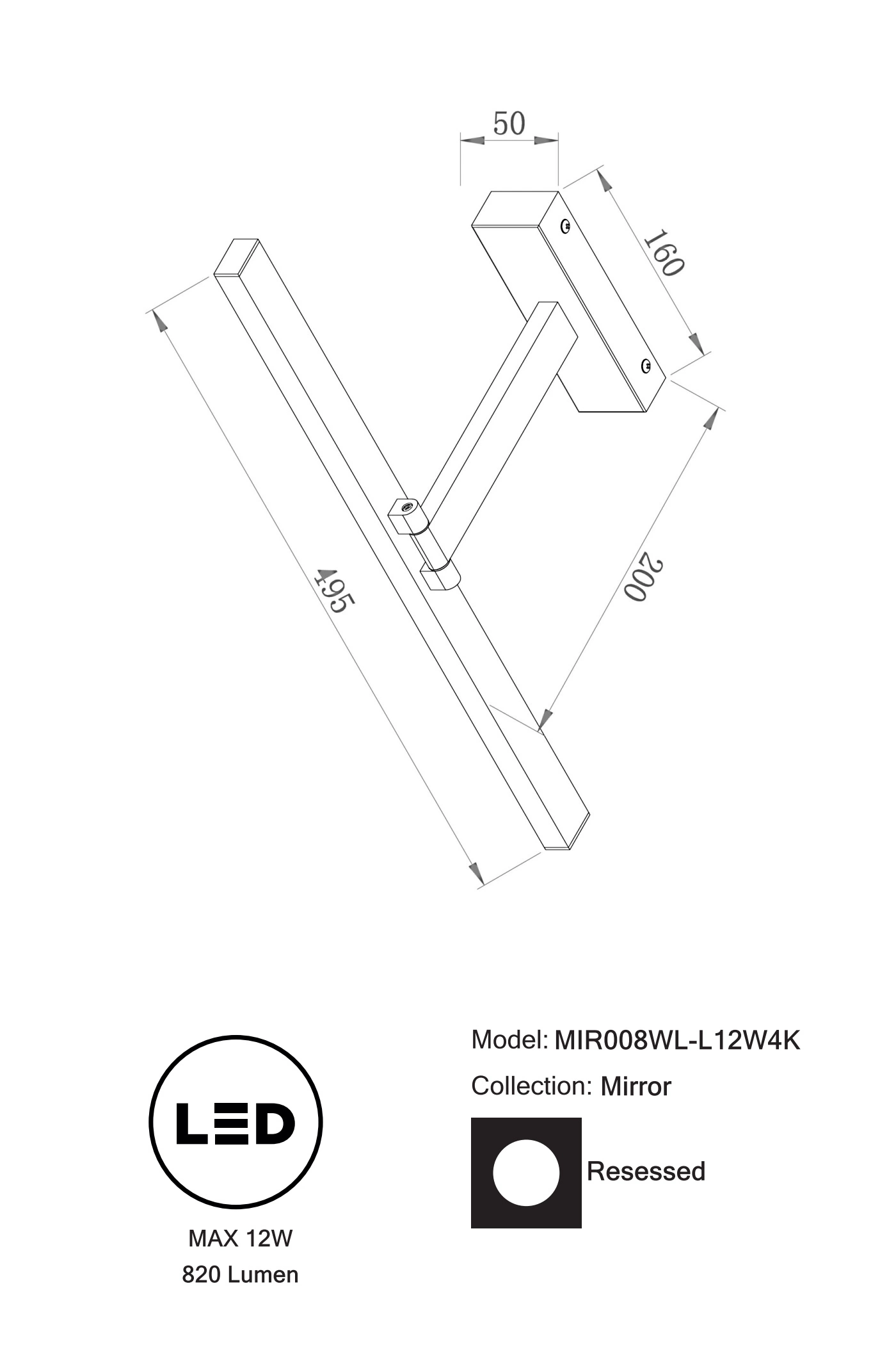   
                        
                        Підсвітка для картин MAYTONI (Німеччина) 50769    
                         у стилі Модерн.  
                        Тип джерела світла: вбудований led-модуль, незмінний.                                                 Кольори плафонів і підвісок: Білий.                         Матеріал: Пластик.                          фото 5
