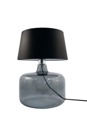   
                        Настільна лампа ZUMALINE (Польща) 51012    
                         у стилі модерн.  
                        Тип джерела світла: cвітлодіодні led, енергозберігаючі, розжарювання.                                                 Кольори плафонів і підвісок: чорний,  білий.                         Матеріал: тканина.                          фото 1