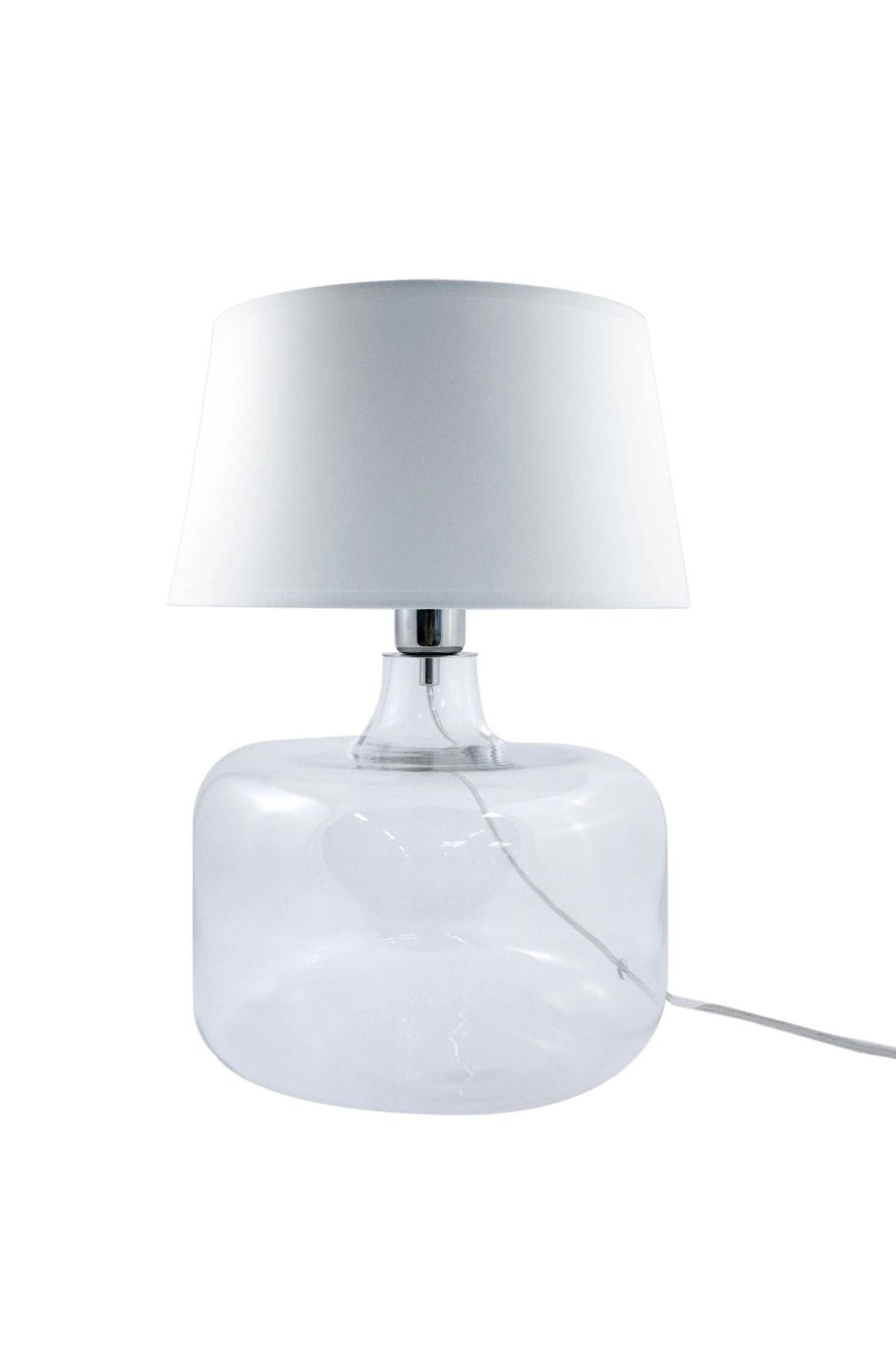   
                        Настільна лампа ZUMALINE (Польща) 51014    
                         у стилі модерн.  
                        Тип джерела світла: cвітлодіодні led, енергозберігаючі, розжарювання.                                                 Кольори плафонів і підвісок: білий.                         Матеріал: тканина.                          фото 1