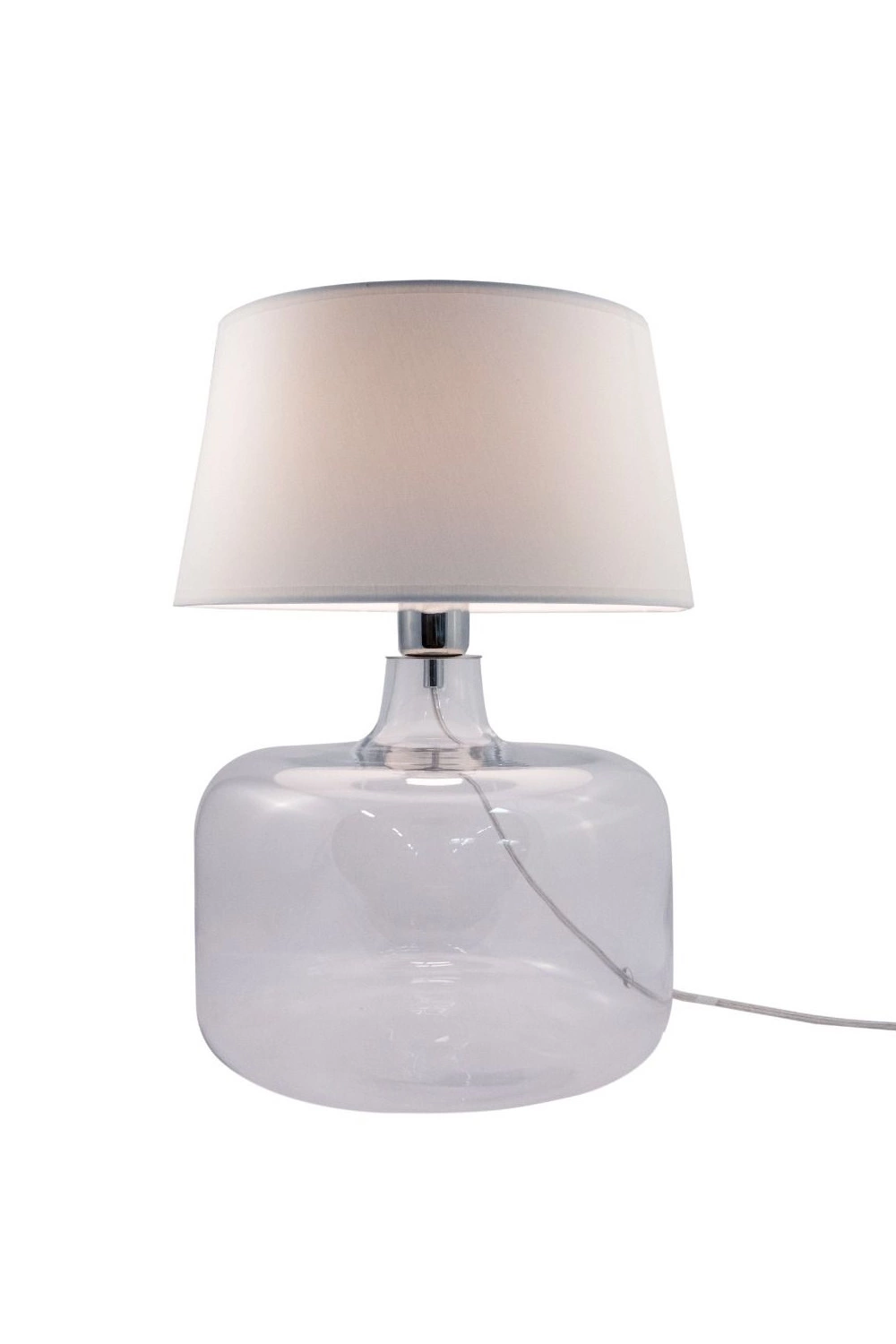   
                        Настільна лампа ZUMALINE (Польща) 51014    
                         у стилі модерн.  
                        Тип джерела світла: cвітлодіодні led, енергозберігаючі, розжарювання.                                                 Кольори плафонів і підвісок: білий.                         Матеріал: тканина.                          фото 2