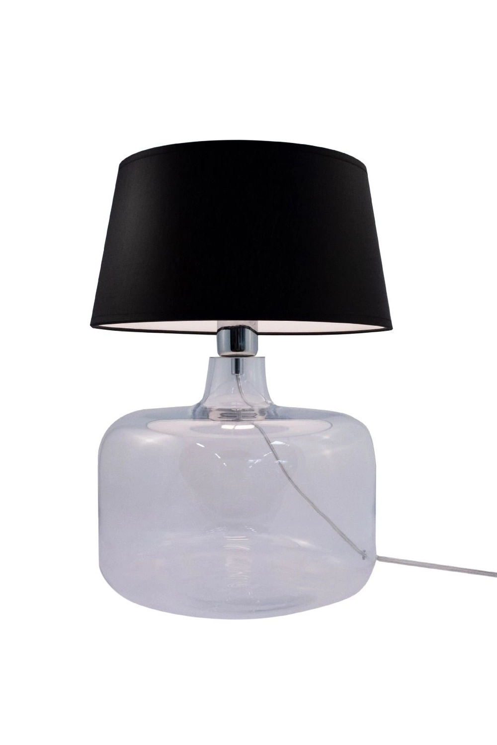   
                        Настільна лампа ZUMALINE (Польща) 51015    
                         у стилі модерн.  
                        Тип джерела світла: cвітлодіодні led, енергозберігаючі, розжарювання.                                                 Кольори плафонів і підвісок: чорний,  білий.                         Матеріал: тканина.                          фото 2