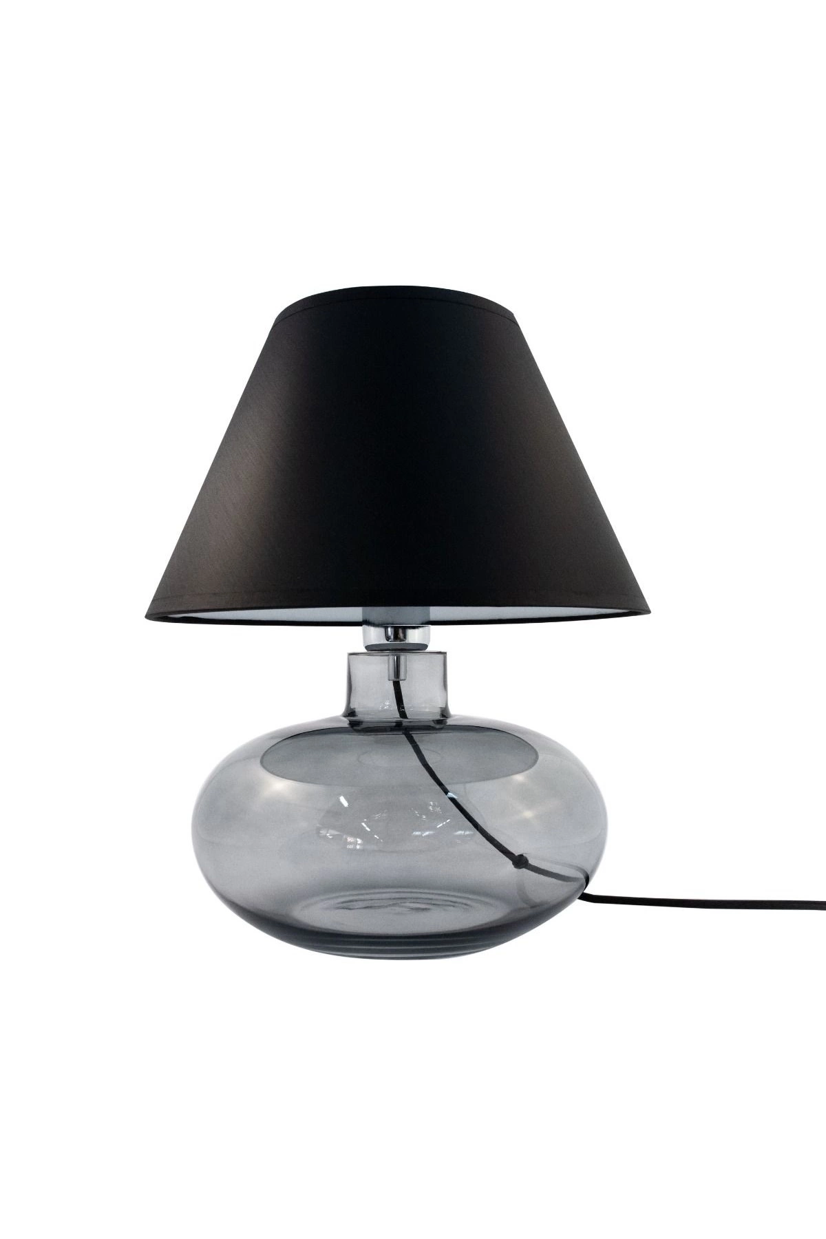   
                        Настільна лампа ZUMALINE (Польща) 51017    
                         у стилі Модерн.  
                        Тип джерела світла: cвітлодіодні led, енергозберігаючі, розжарювання.                                                 Кольори плафонів і підвісок: Чорний, Білий.                         Матеріал: Тканина.                          фото 1