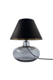   
                        Настільна лампа ZUMALINE (Польща) 51018    
                         у стилі модерн.  
                        Тип джерела світла: cвітлодіодні led, енергозберігаючі, розжарювання.                                                 Кольори плафонів і підвісок: чорний,  золото.                         Матеріал: тканина.                          фото 1