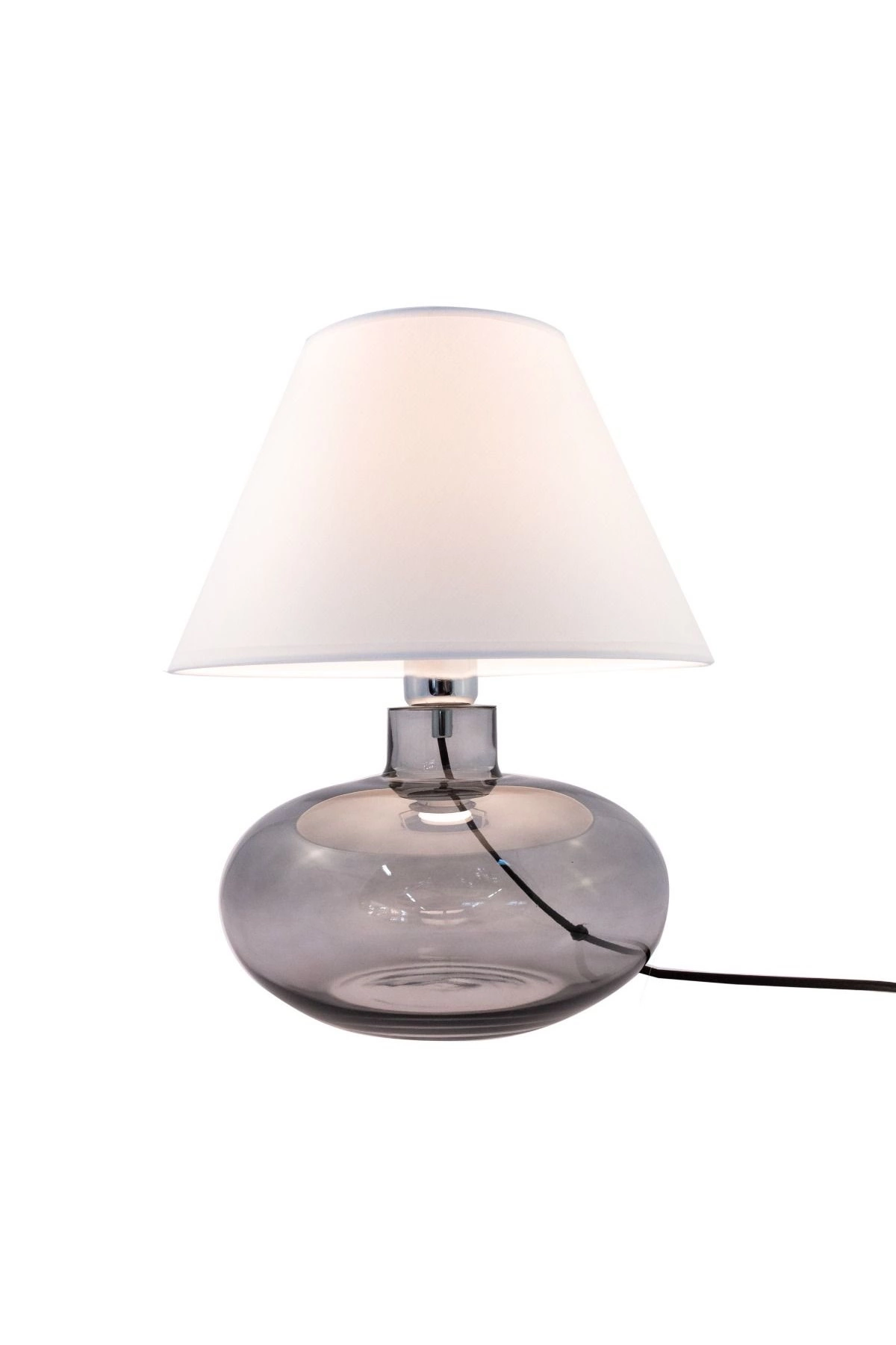   
                        Настільна лампа ZUMALINE (Польща) 51022    
                         у стилі модерн.  
                        Тип джерела світла: cвітлодіодні led, енергозберігаючі, розжарювання.                                                 Кольори плафонів і підвісок: білий.                         Матеріал: тканина.                          фото 2