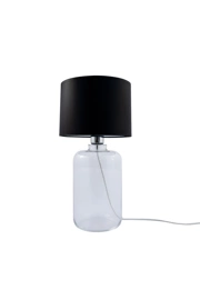   
                        Настільна лампа ZUMALINE (Польща) 51027    
                         у стилі модерн.  
                        Тип джерела світла: cвітлодіодні led, енергозберігаючі, розжарювання.                                                 Кольори плафонів і підвісок: чорний,  білий.                         Матеріал: тканина.                          фото 1