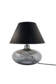   
                        Настільна лампа ZUMALINE (Польща) 51037    
                         у стилі модерн.  
                        Тип джерела світла: cвітлодіодні led, енергозберігаючі, розжарювання.                                                 Кольори плафонів і підвісок: чорний,  золото.                         Матеріал: тканина.                          фото 1