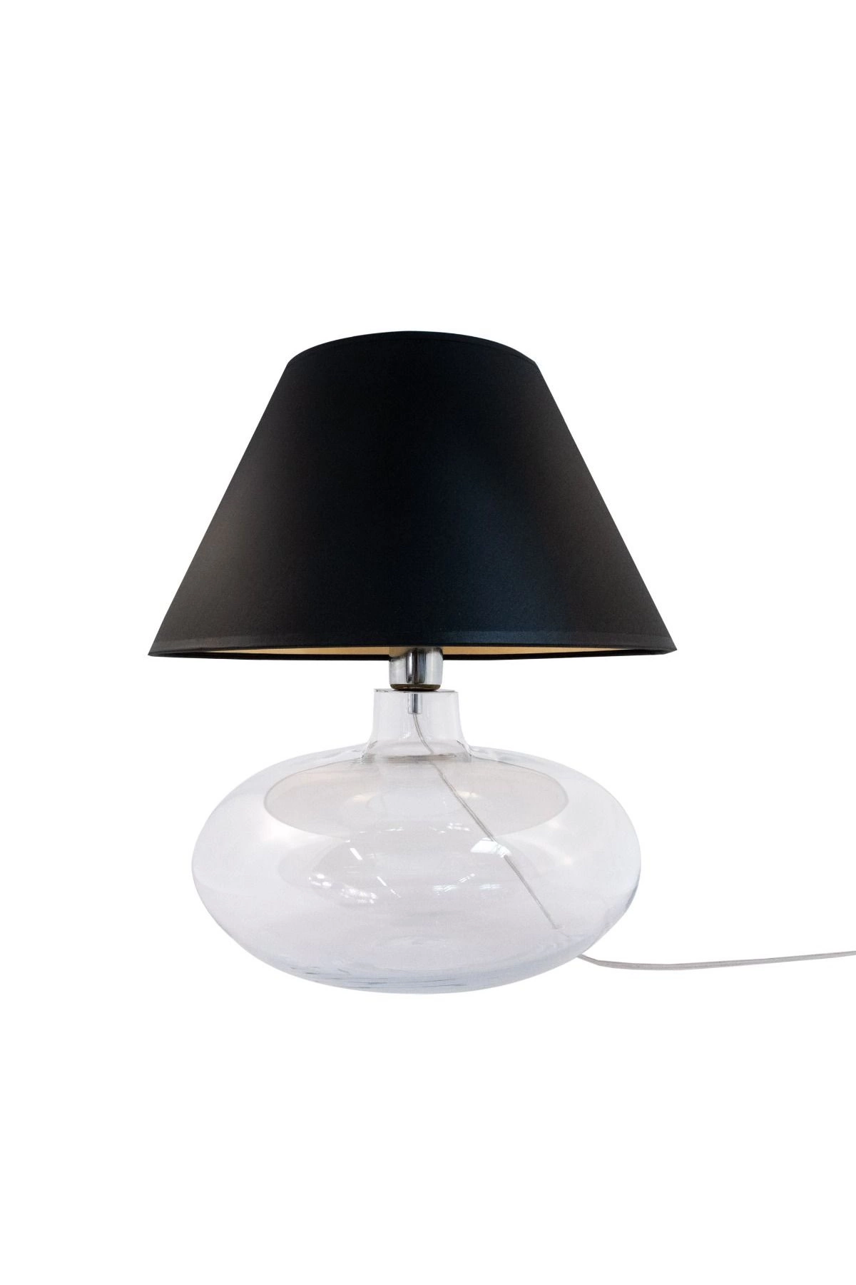   
                        
                        Настільна лампа ZUMALINE (Польща) 51043    
                         у стилі Модерн.  
                        Тип джерела світла: світлодіодна лампа, змінна.                                                 Кольори плафонів і підвісок: Чорний, Золото.                         Матеріал: Тканина.                          фото 1
