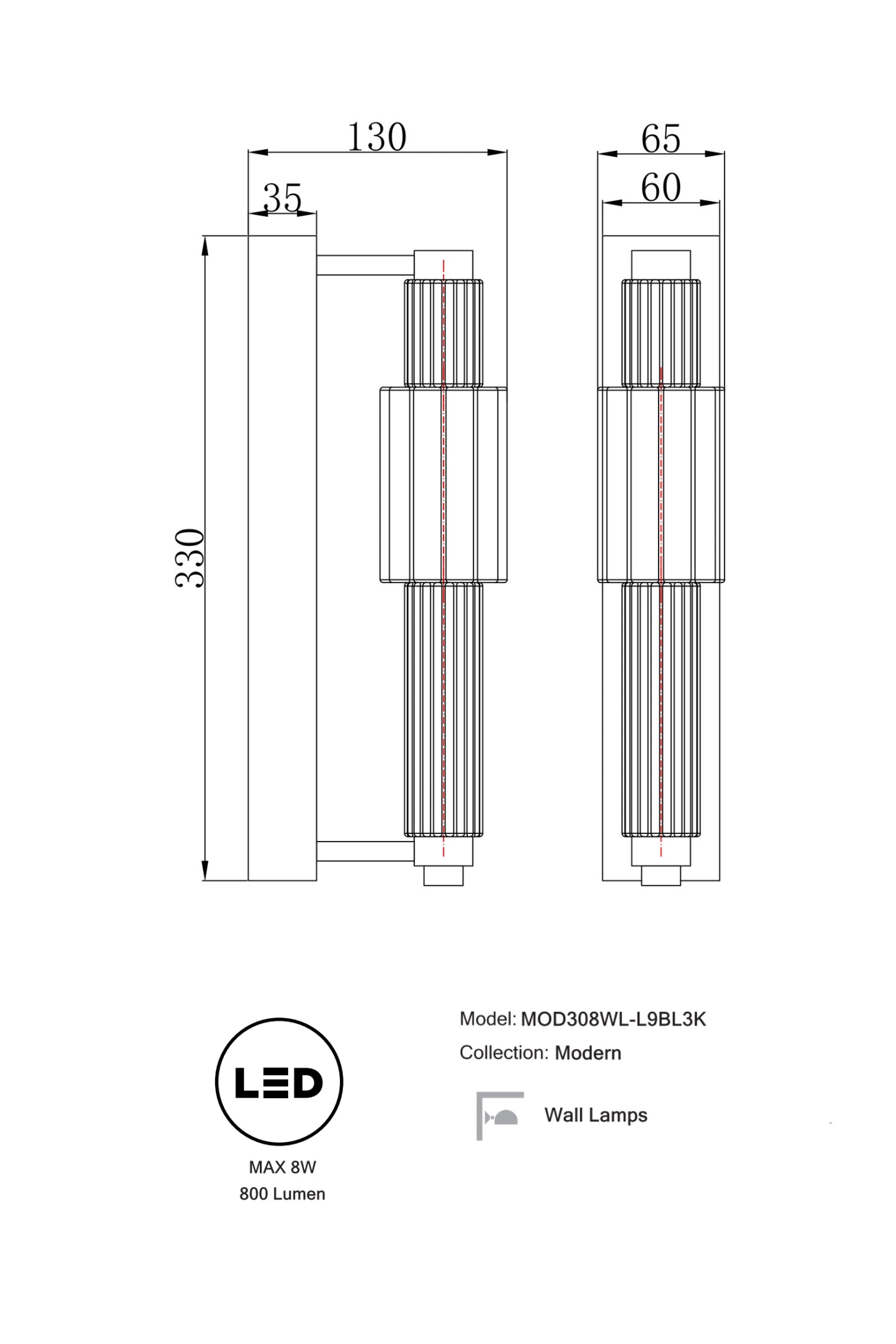   
                        Светильник настенный MAYTONI  (Германия) 51100    
                         в стиле Модерн.  
                        Тип источника света: встроенный led-модуль, несъемный.                                                 Цвета плафонов и подвесок: Голубой.                         Материал: Стекло.                          фото 3
