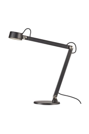   
                        Настільна лампа NORDLUX (Данія) 51112    
                         у стилі Лофт, Хай-тек.  
                        Тип джерела світла: вбудовані світлодіоди led.                                                 Кольори плафонів і підвісок: Чорний.                         Матеріал: Метал, Пластик.                          фото 1