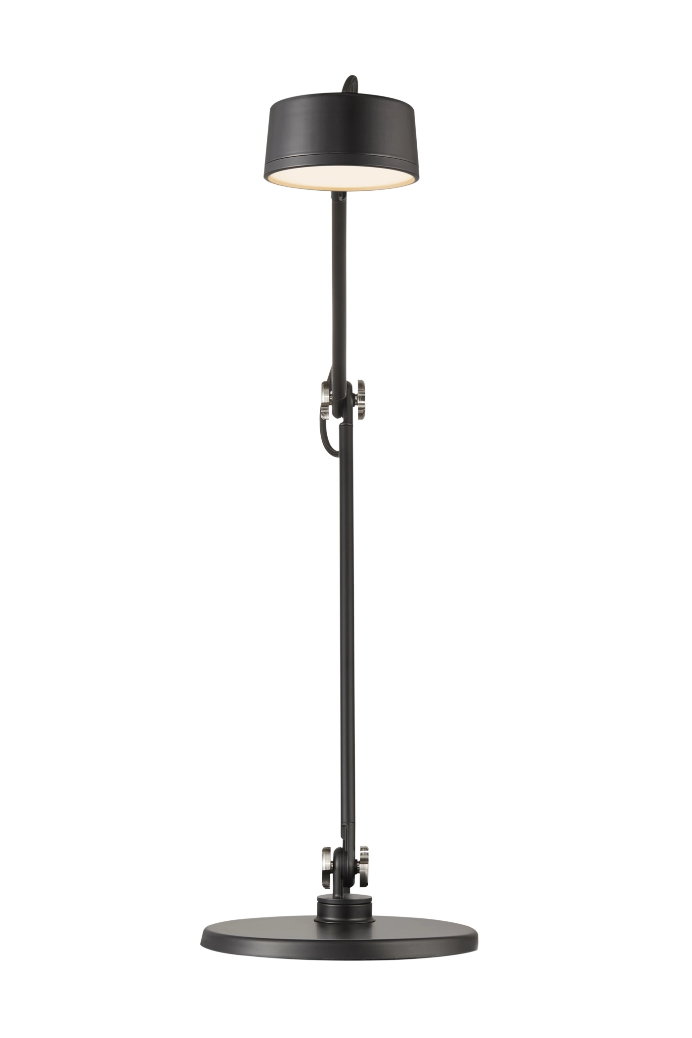   
                        Настільна лампа NORDLUX (Данія) 51112    
                         у стилі Лофт, Хай-тек.  
                        Тип джерела світла: вбудовані світлодіоди led.                                                 Кольори плафонів і підвісок: Чорний.                         Матеріал: Метал, Пластик.                          фото 2