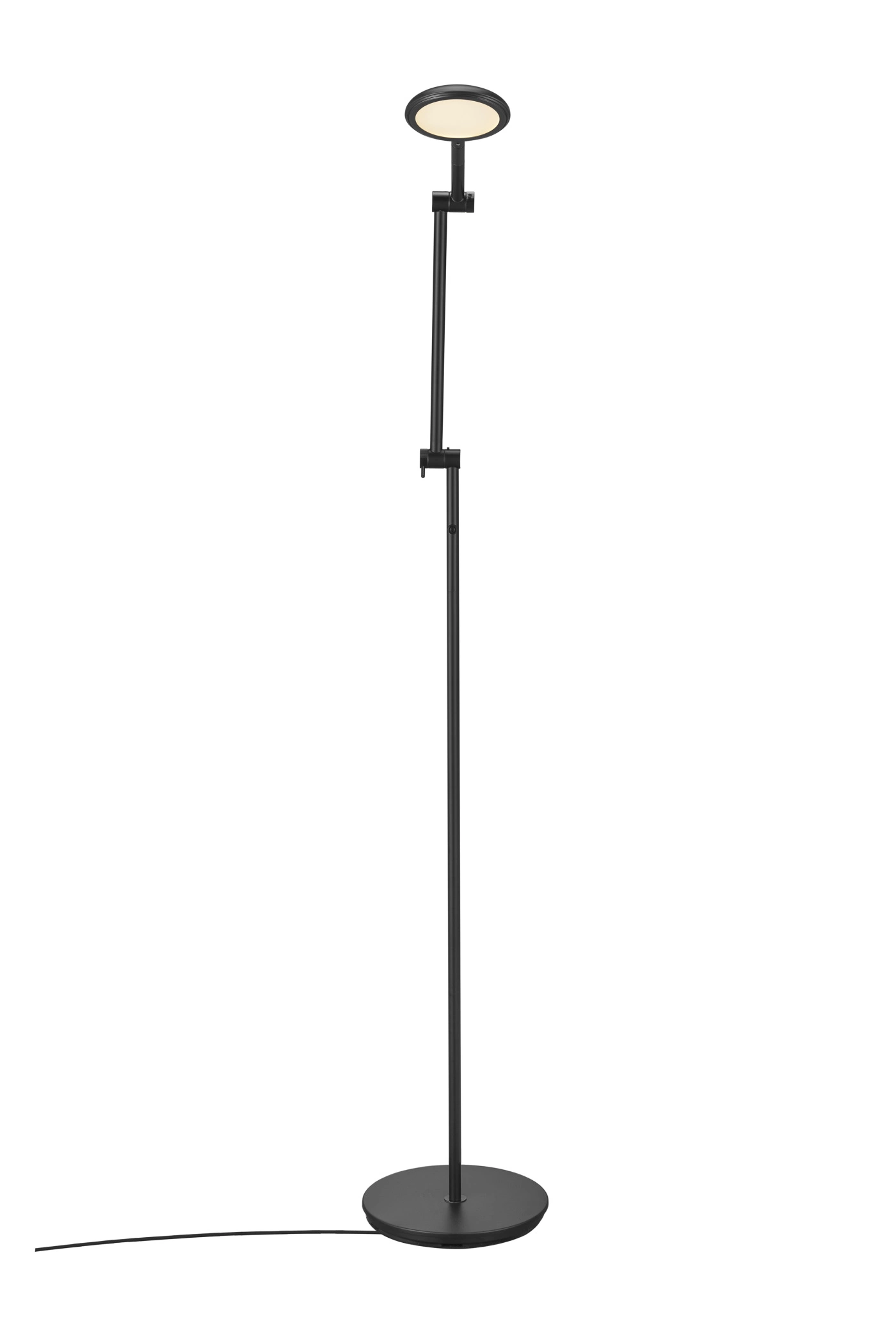  
                        
                        Торшер NORDLUX (Дания) 51155    
                         в стиле Хай-тек, Лофт.  
                        Тип источника света: встроенный led-модуль, несъемный.                                                 Цвета плафонов и подвесок: Черный.                         Материал: Металл, Алюминий.                          фото 3