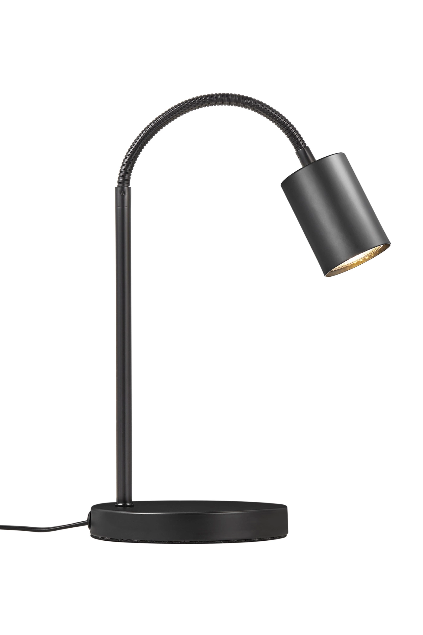   
                        Настольная лампа NORDLUX  (Дания) 51207    
                         в стиле Хай-тек.  
                        Тип источника света: светодиодная лампа, сменная.                                                 Цвета плафонов и подвесок: Черный.                         Материал: Металл.                          фото 2