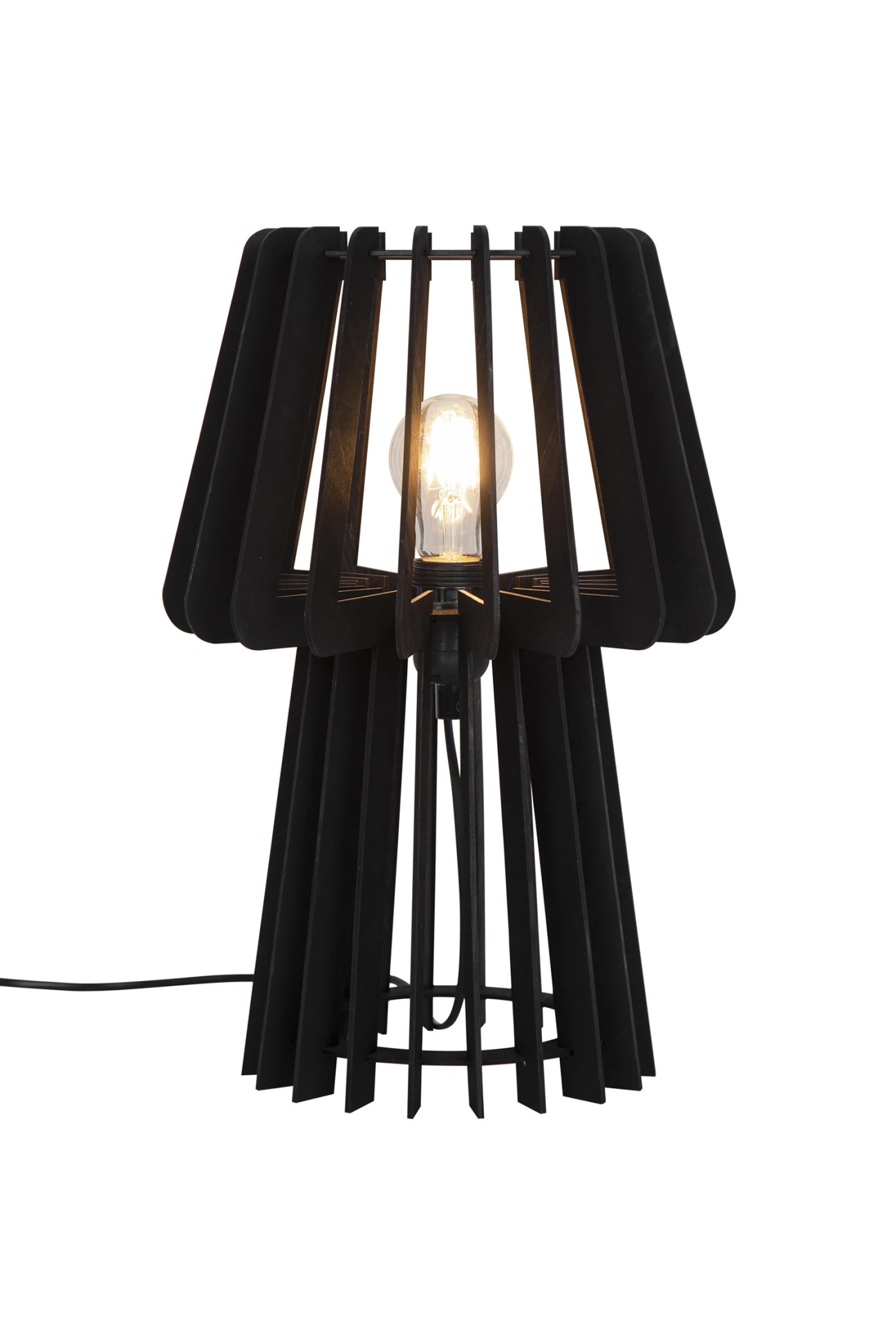   
                        Настільна лампа NORDLUX (Данія) 51225    
                         у стилі кантрі.  
                        Тип джерела світла: cвітлодіодні led, енергозберігаючі, розжарювання.                                                 Кольори плафонів і підвісок: чорний.                         Матеріал: дерево.                          фото 1